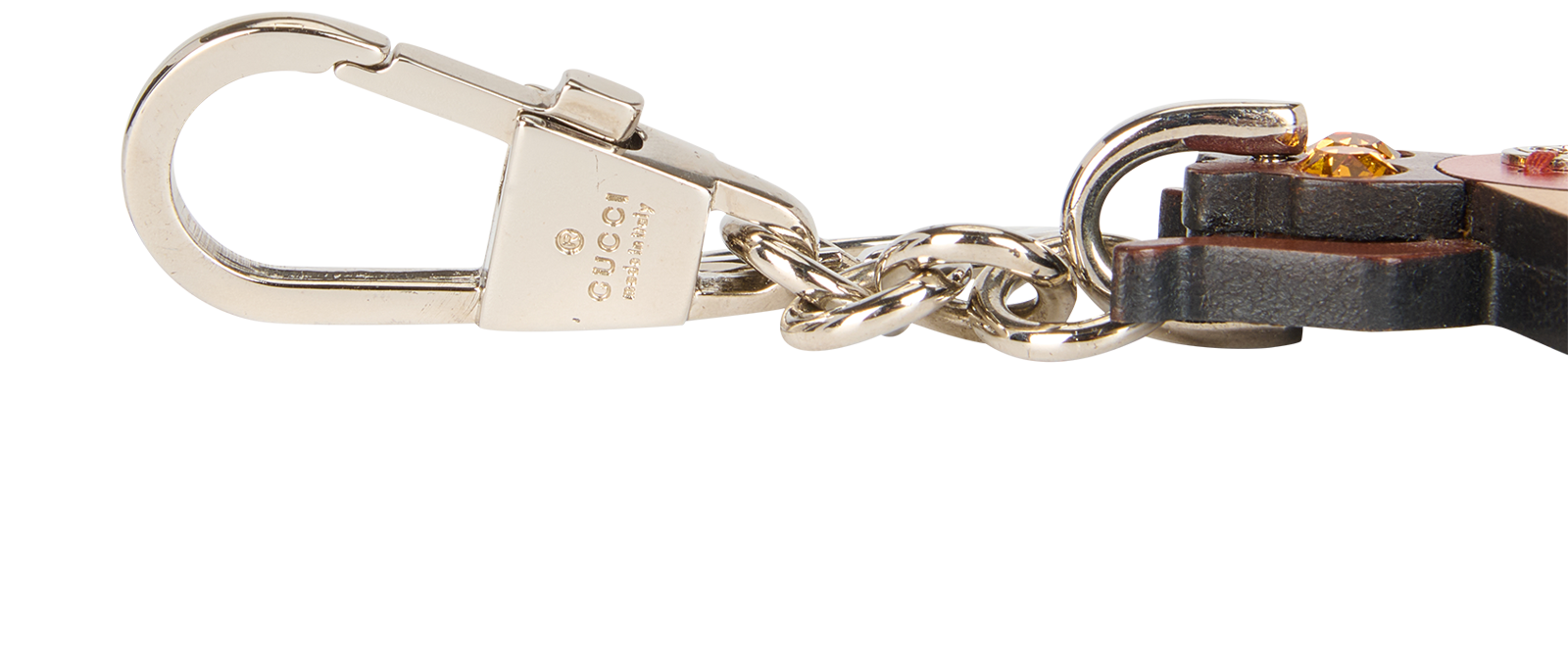 Gucci Bee Key Ring/Bag Charm, &pound;110, Accessories, Black/Brown, Leather, Other view